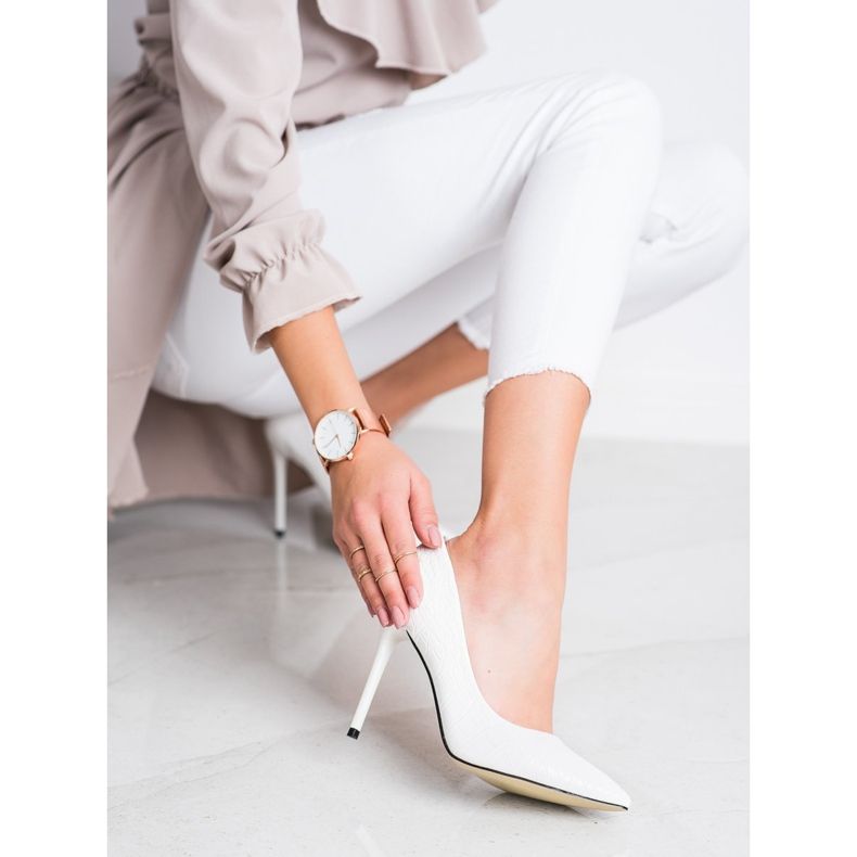 Goodin Modne Szpilki białe 1