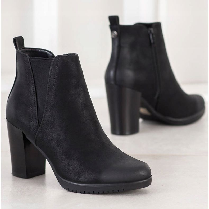 Botki Na Słupku Sergio Leone czarne 2