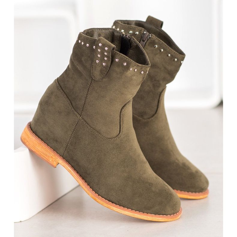 Super Mode Ocieplane Kowbojki khaki 2