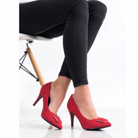 Goodin Czółenka Z Ozdobą czerwone 1