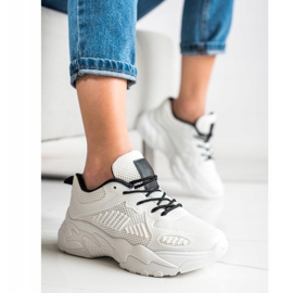 SHELOVET Wiosenne Białe Sneakersy 2
