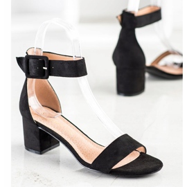 S. BARSKI Sandałki Na Słupku S.BARSKI czarne 1