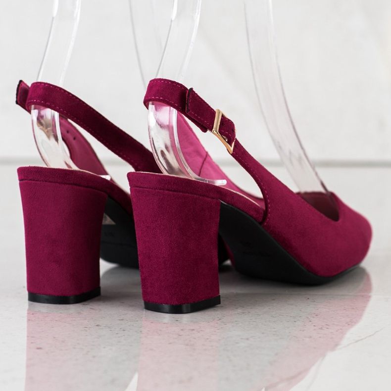 Czółenka Z Odkrytą Piętą Sergio Leone czerwone wielokolorowe 1