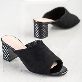 Eleganckie Klapki Sergio Leone czarne 1