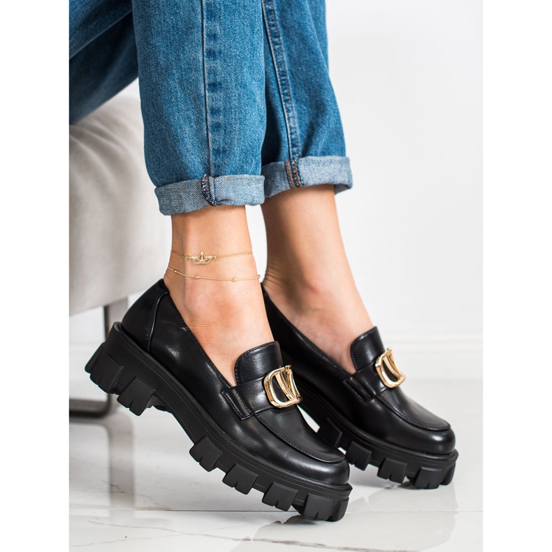 Seastar Mokasyny Na Platformie Fashion czarne 1