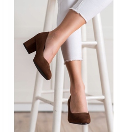 Kalsyczne Czółenka Sergio Leone brązowe 1