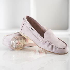 Szare Mokasyny Sergio Leone beżowy 1