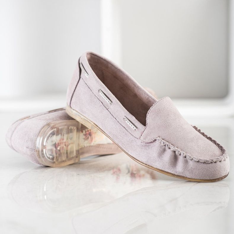 Szare Mokasyny Sergio Leone beżowy 1