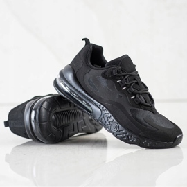 SHELOVET Tekstylne Sneakersy czarne 1