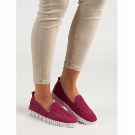 Filippo Różowe Skórzane Lordsy 2