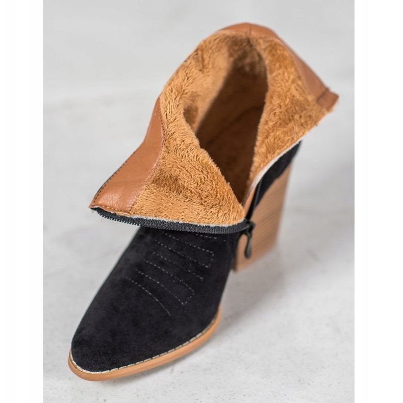 Kowbojki Na Słupku czarne 2