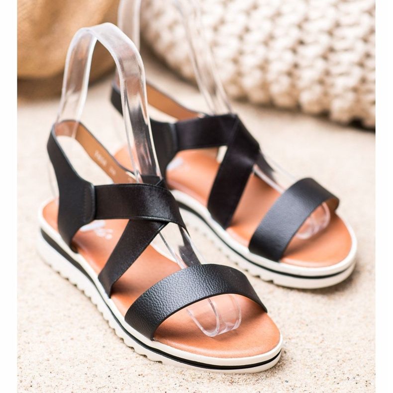 Weide Sandały Na Platformie czarne 1