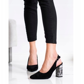 Czółenka Na Słupku Sergio Leone czarne 1