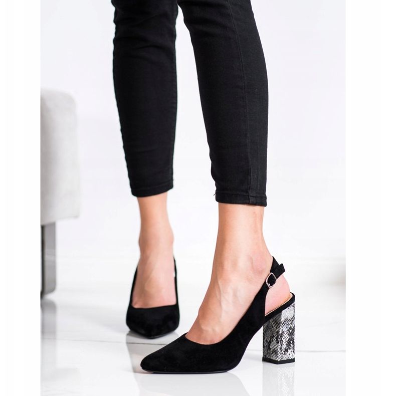 Czółenka Na Słupku Sergio Leone czarne 1