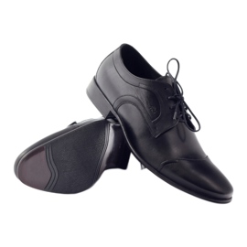 Półbuty skórzane buty męskie Pilpol 1262 czarne 3