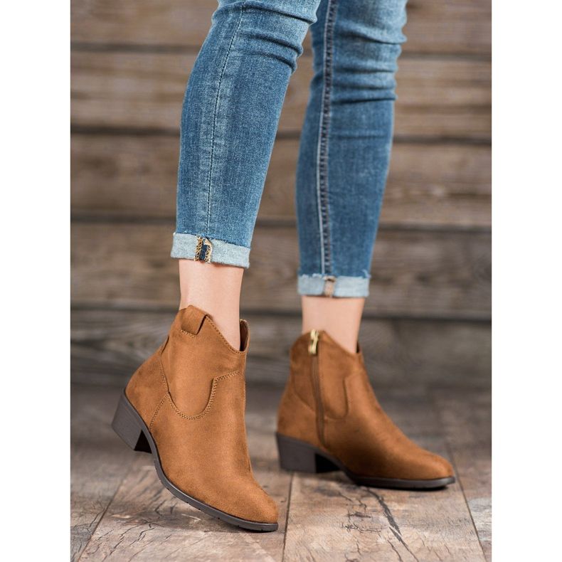 Filippo Zamszowe Kowbojki brązowe 2