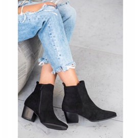 Filippo Stylowe Botki W Szpic czarne 2