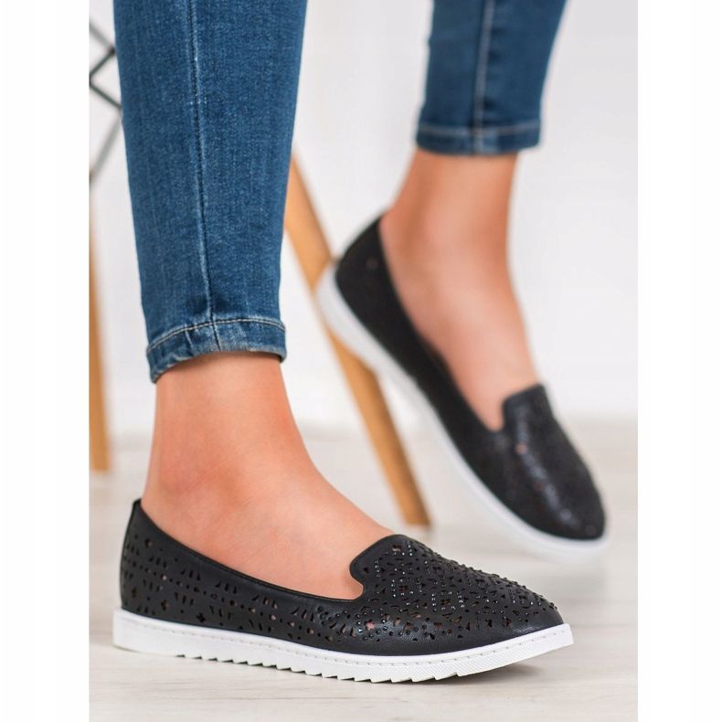 Weide Lordsy Z Kryształkami czarne 1