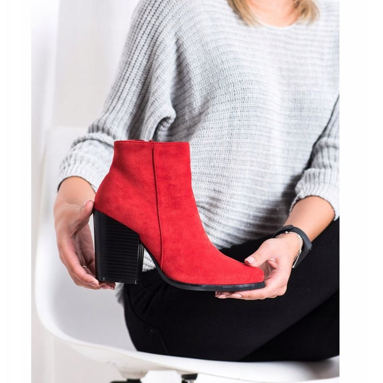 Marquiz Botki Na Szerokim Słupku czerwone 2