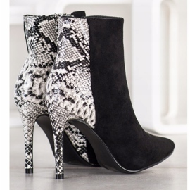 Small Swan Seksowne Szpilkik Snake Print czarne 1