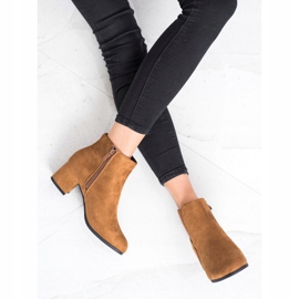 Clowse Klasyczne Zamszowe Botki brązowe 2