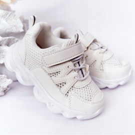 Dziecięce Sneakersy Ze Świecącą Podeszwą Led Białe So Cool! 2