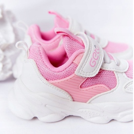 Dziecięce Sportowe Buty Sneakersy Biało-Różowe Sugar białe 1