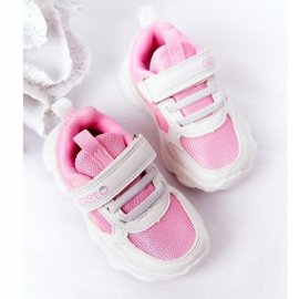 Dziecięce Sportowe Buty Sneakersy Biało-Różowe Sugar białe 5