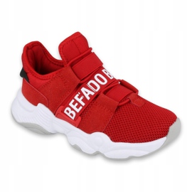Befado obuwie dziecięce  516X064 białe czerwone 1