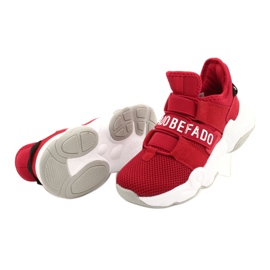 Befado obuwie dziecięce  516X064 białe czerwone 5