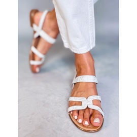 Sandałki damskie srebrne H8-176 Silver srebrny 1