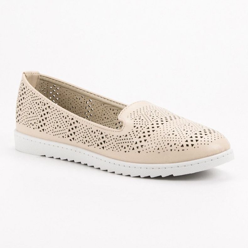 Weide Ażurowe Lordsy beżowy 1