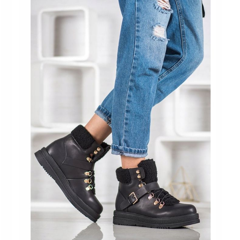 Stylowe Botki VICES czarne 1