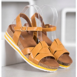 Comer Żółte Sandały Z Eko Skóry 2