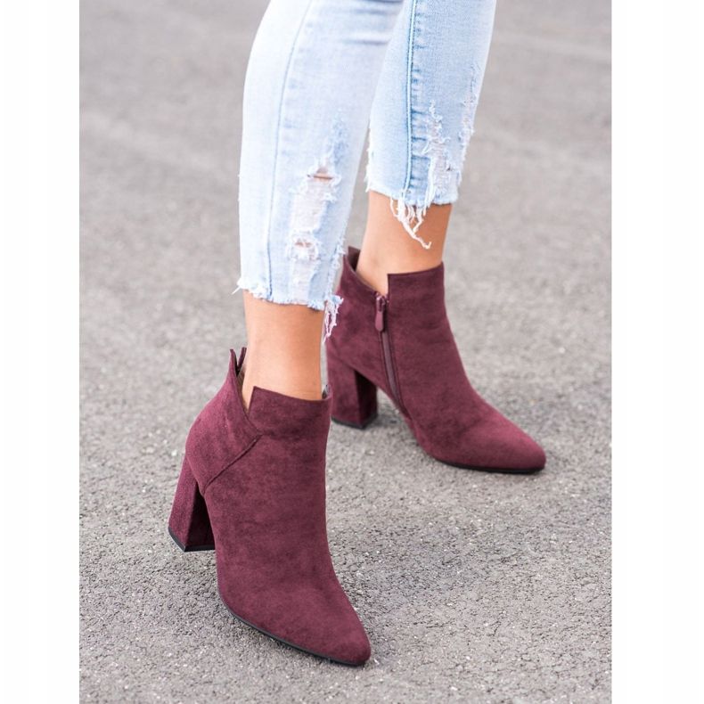 Botki Na Słupki VINCEZA czerwone 2