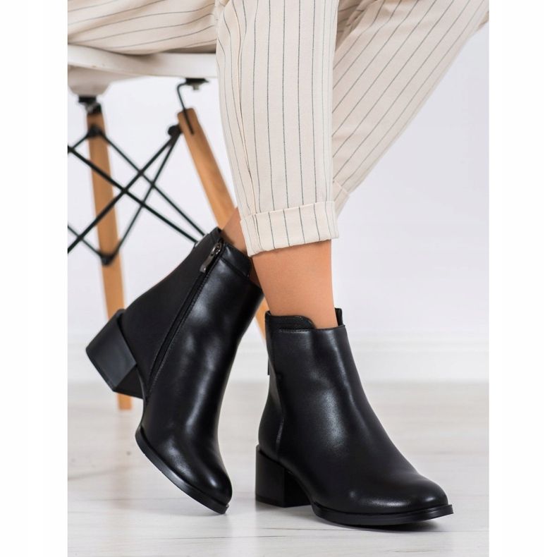 Filippo Wygodne Czarne Botki 2