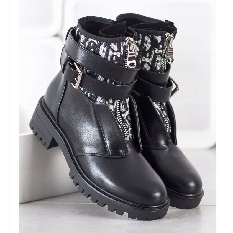 Seastar Modne workery na suwak czarne 2