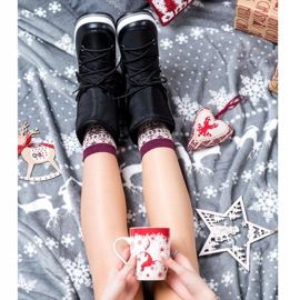 GOLL Ciepłe Czarne Śniegowce 1