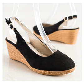 Goodin Wygodne Czółenka Na Koturnie czarne 1