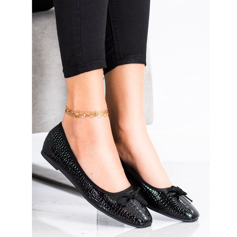 Goodin Baleriny Z Eko Skóry czarne 1