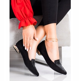 Goodin Modne Czółenka W Szpic czarne 1