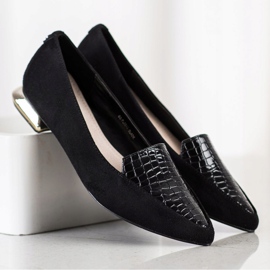 Goodin Modne Czółenka W Szpic czarne 2