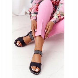 Sandały Ze Ściągaczem S.Barski 934-19 Czarne 1