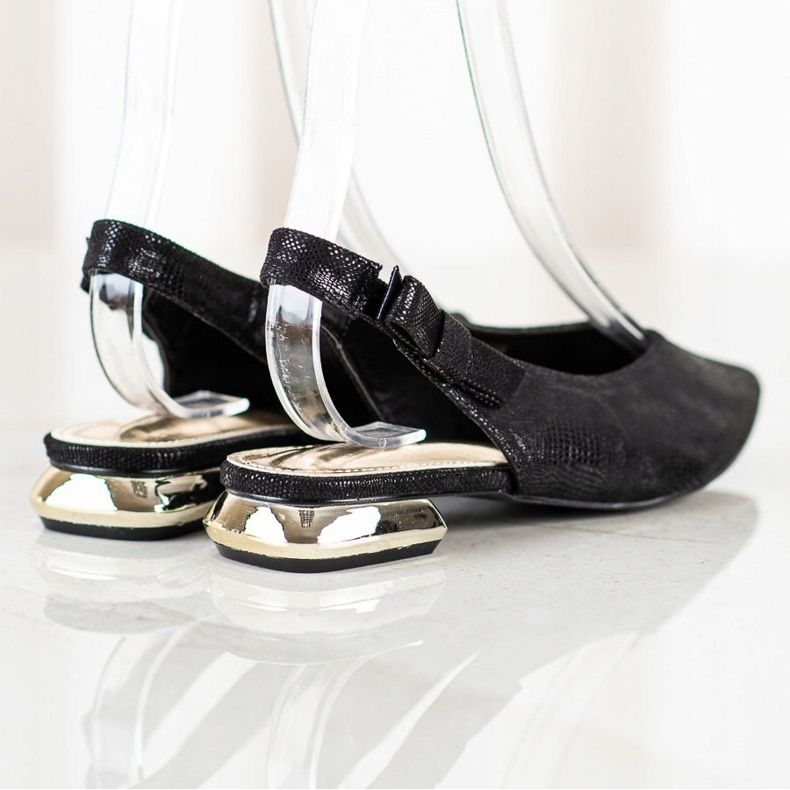 Goodin Stylowe Czółenka W Szpic czarne 1