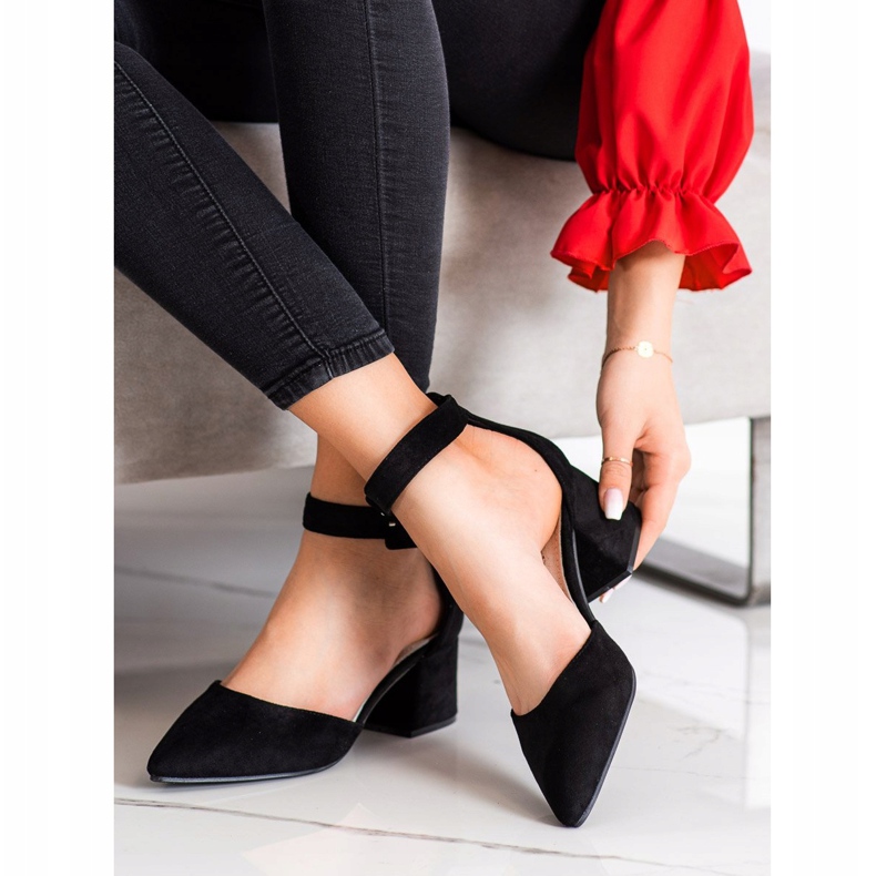 Goodin Czółenka Ze Sprzączką czarne 1