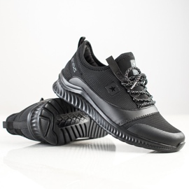 SHELOVET Lekkie Sportowe Sneakersy czarne 2