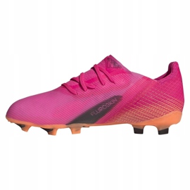 Buty piłkarskie adidas X Ghosted.1 Fg Jr FW6956 różowe różowy, pomarańczowy 1