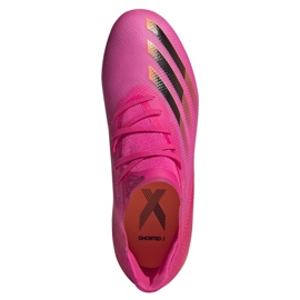 Buty piłkarskie adidas X Ghosted.1 Fg Jr FW6956 różowe różowy, pomarańczowy 2