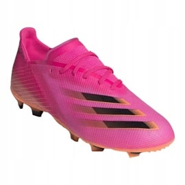 Buty piłkarskie adidas X Ghosted.1 Fg Jr FW6956 różowe różowy, pomarańczowy 3
