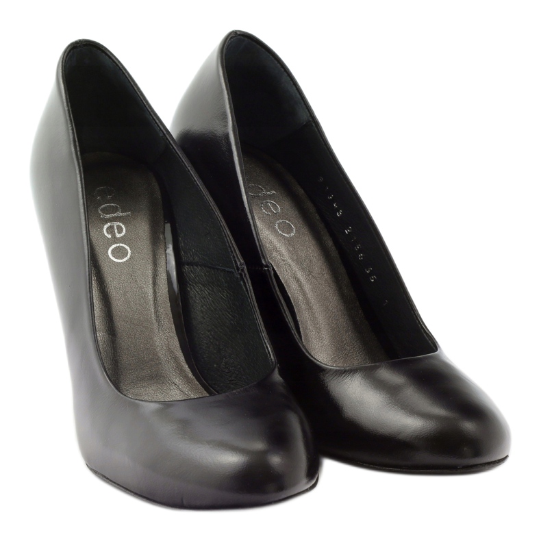 Edeo Czółenka Na Słupku Czarne 4